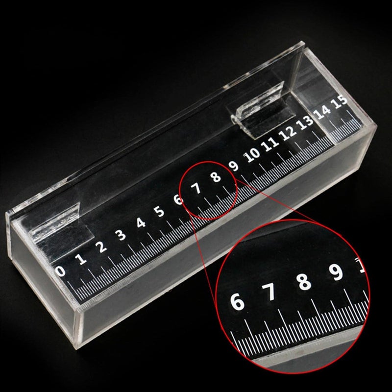 Leefasy Fish Viewing Box,Acrylic Fish Breeding Box,Fishing Photo Tank,Hatching Boxes, Clear Micro Landscape Fish Tank with Scale - Image 5